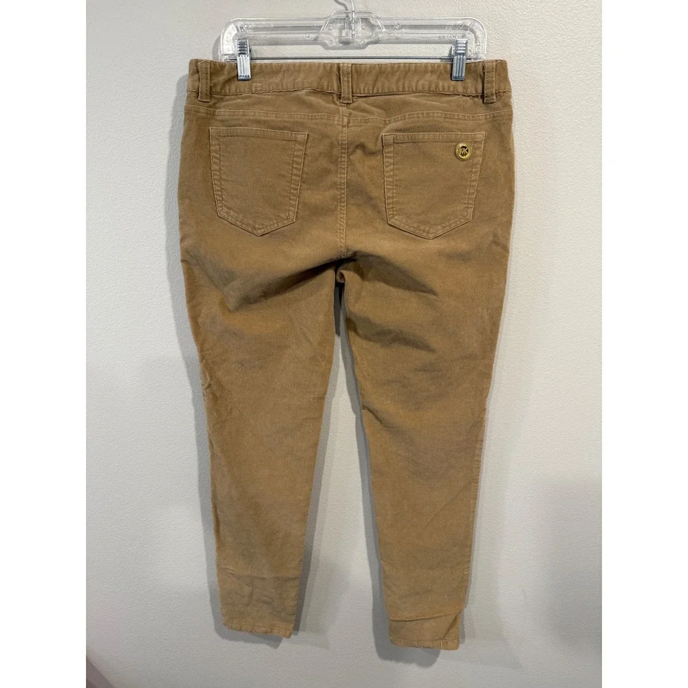 Michael Kors Skinny‎ Corduroy Pants Tan Women's Size 10
